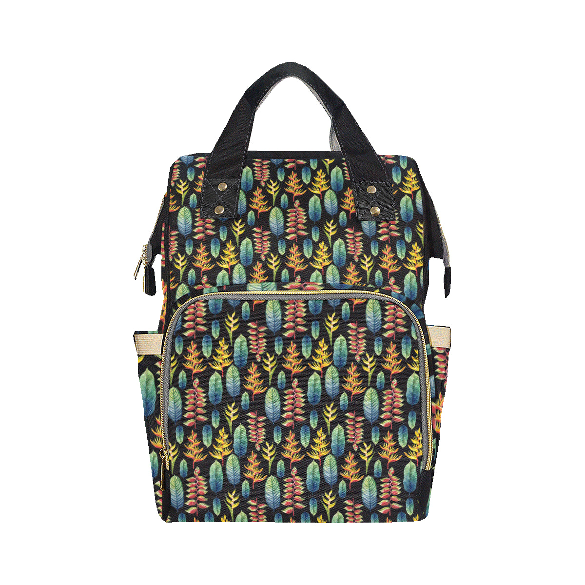 Heliconia Pattern Print Design HL03 Diaper Bag Backpack