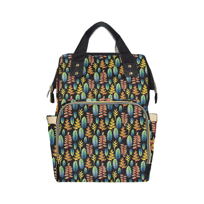 Heliconia Pattern Print Design HL03 Diaper Bag Backpack