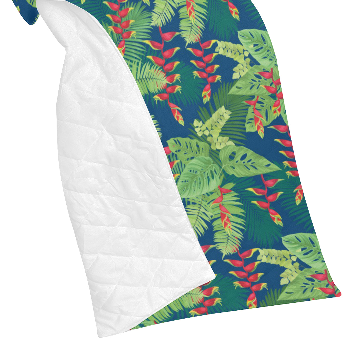 Heliconia Pattern Print Design HL08 Premium Quilt