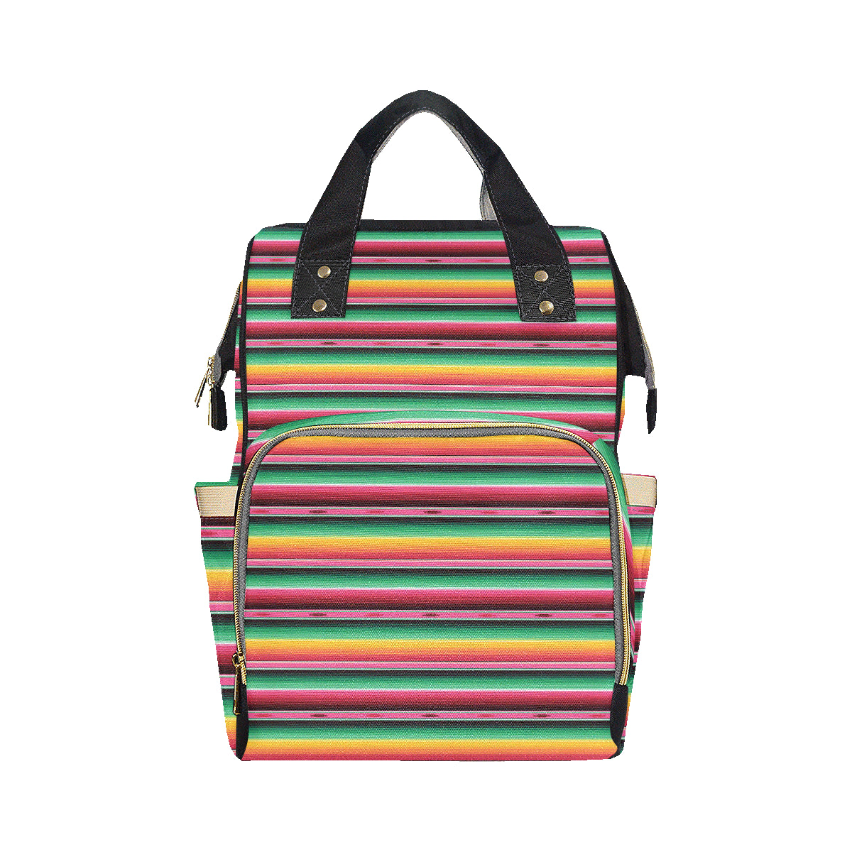 Mexican Blanket Classic Print Pattern Diaper Bag Backpack