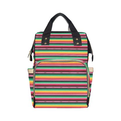 Mexican Blanket Classic Print Pattern Diaper Bag Backpack