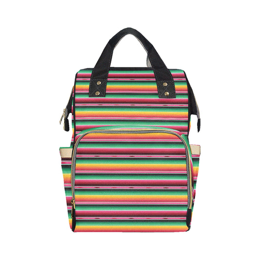 Mexican Blanket Classic Print Pattern Diaper Bag Backpack