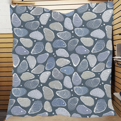 Oyster Pattern Print Design 02 Premium Quilt
