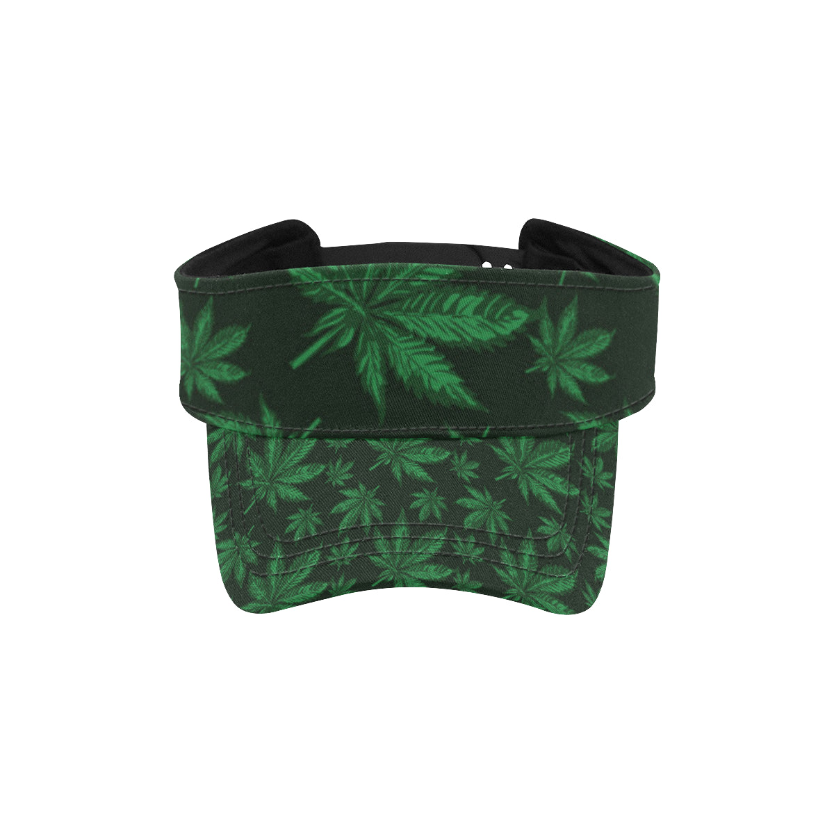 Pot Leaf Pattern Print Design A04 Unisex Sun Visor