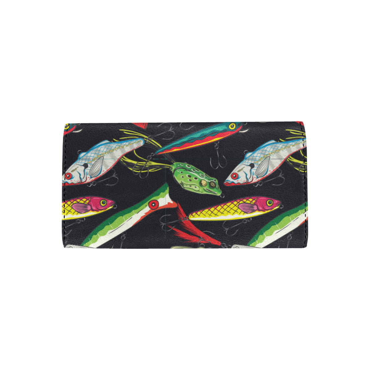Fishing Bait Print Women's Trifold Wallet