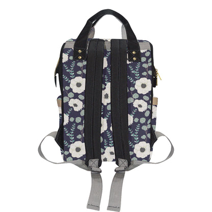 Anemone Pattern Print Design AM01 Diaper Bag Backpack