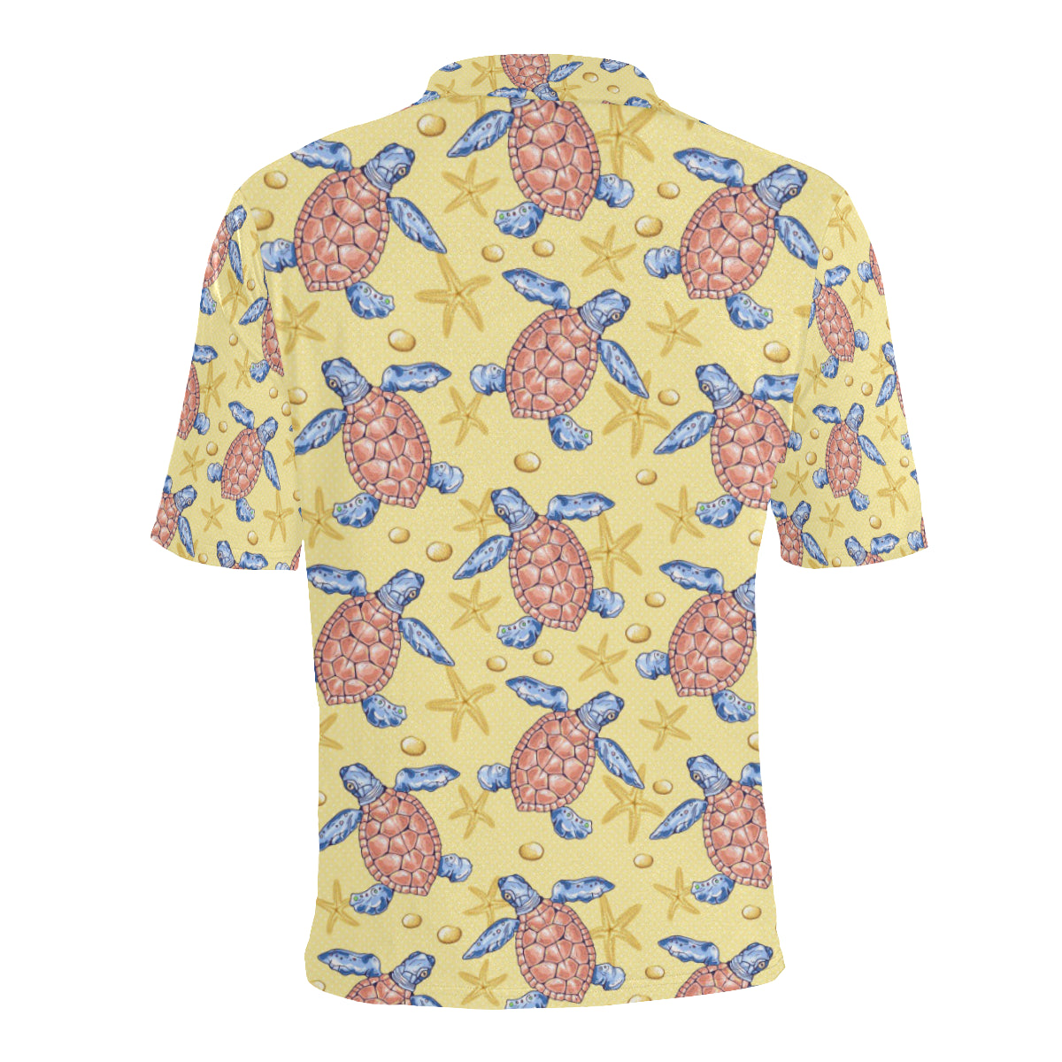 Sea Turtle Pattern Print Design T06 Men Polo Shirt