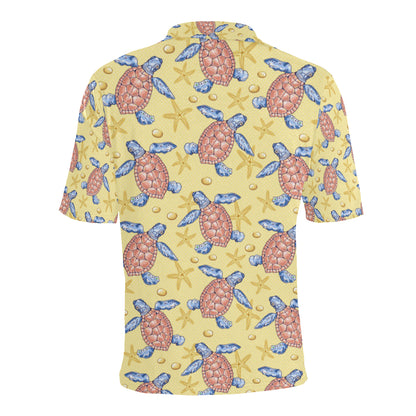 Sea Turtle Pattern Print Design T06 Men Polo Shirt