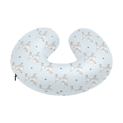Poodle Pattern Print Design A05 U-Shaped Travel Neck Pillow