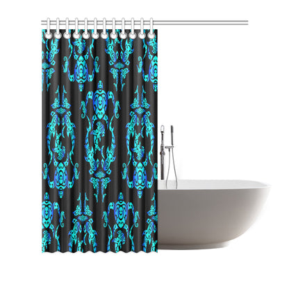 Sea turtle Polynesian Tribal Hawaiian Shower Curtain