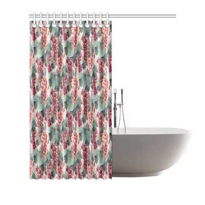 Grape Pattern Print Design GP01 Shower Curtain
