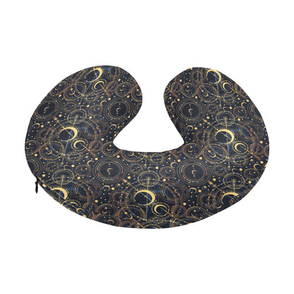 Celestial Pattern Print Design 04 U-Shaped Travel Neck Pillow
