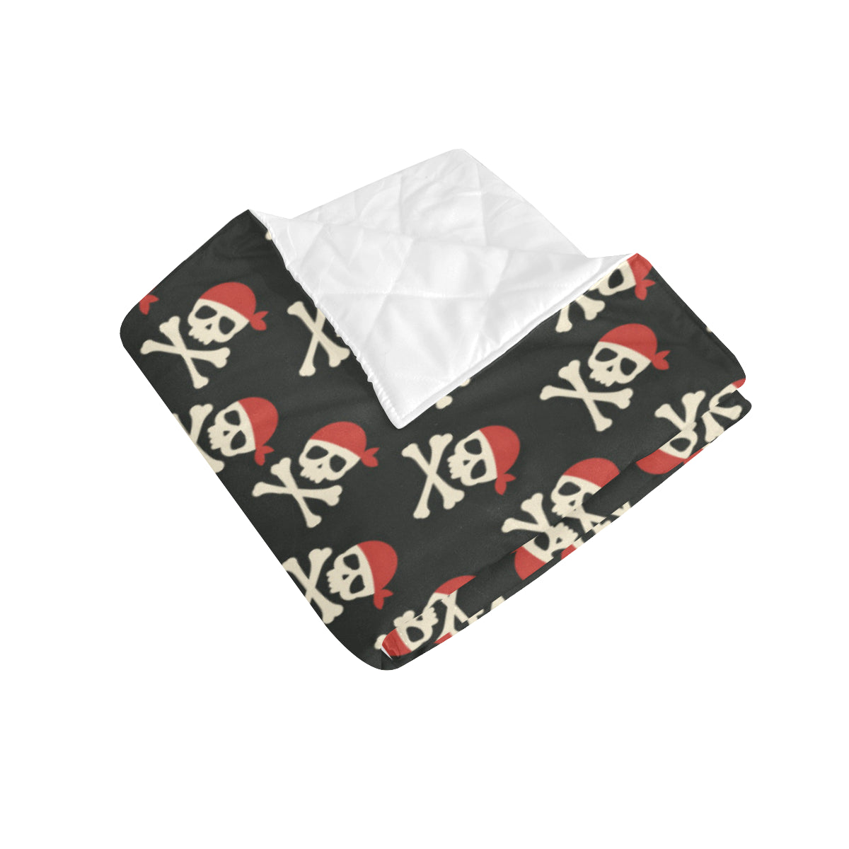Pirate Pattern Print Design A04 Premium Quilt