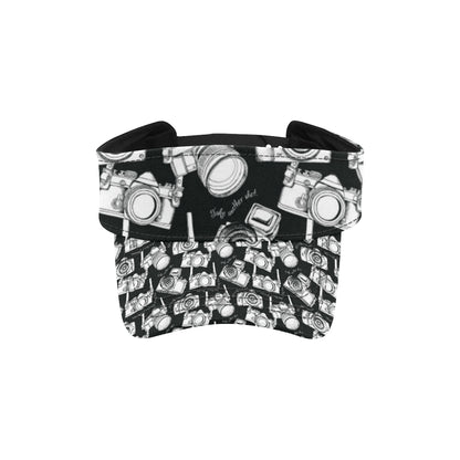 Camera Pattern Print Design 01 Unisex Sun Visor