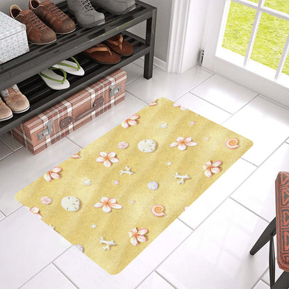 Beach Theme Print Rubber Doormat