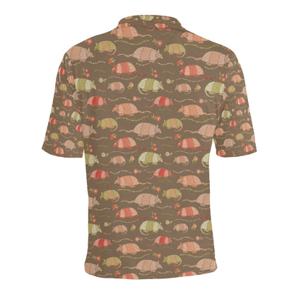 Armadillo Pattern Print Design 04 Men Polo Shirt