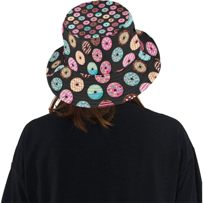 Donut Pattern Print Design DN02 Unisex Bucket Hat