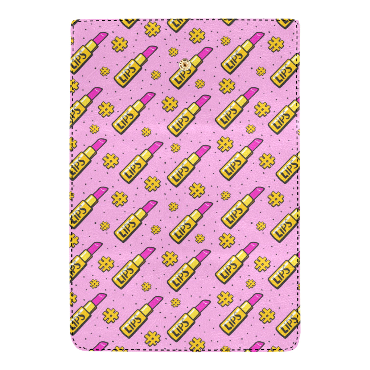 Lipstick Pattern Print Design LT03 Women's Trifold Wallet