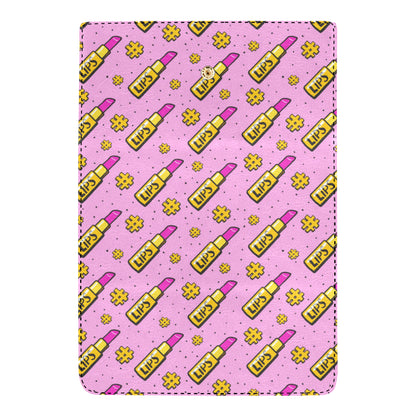 Lipstick Pattern Print Design LT03 Women's Trifold Wallet