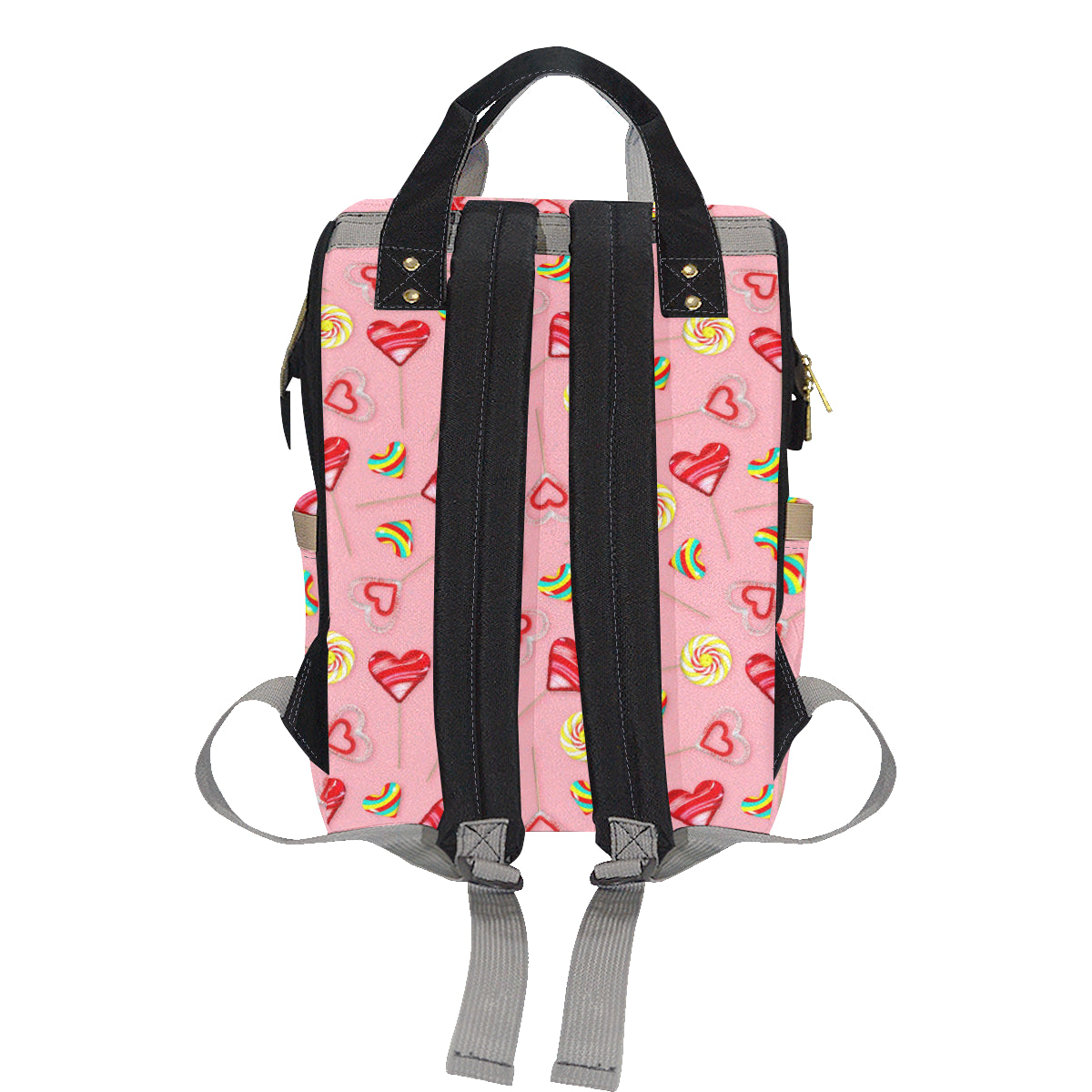 Lollipop Pattern Print Design LL05 Diaper Bag Backpack
