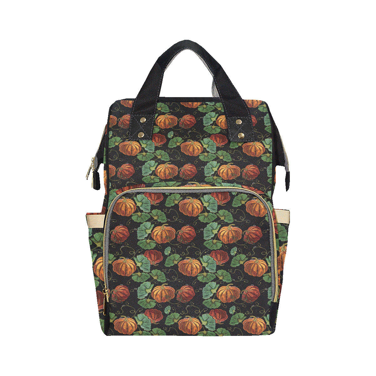 Pumpkin Pattern Print Design A02 Diaper Bag Backpack