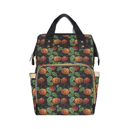 Pumpkin Pattern Print Design A02 Diaper Bag Backpack