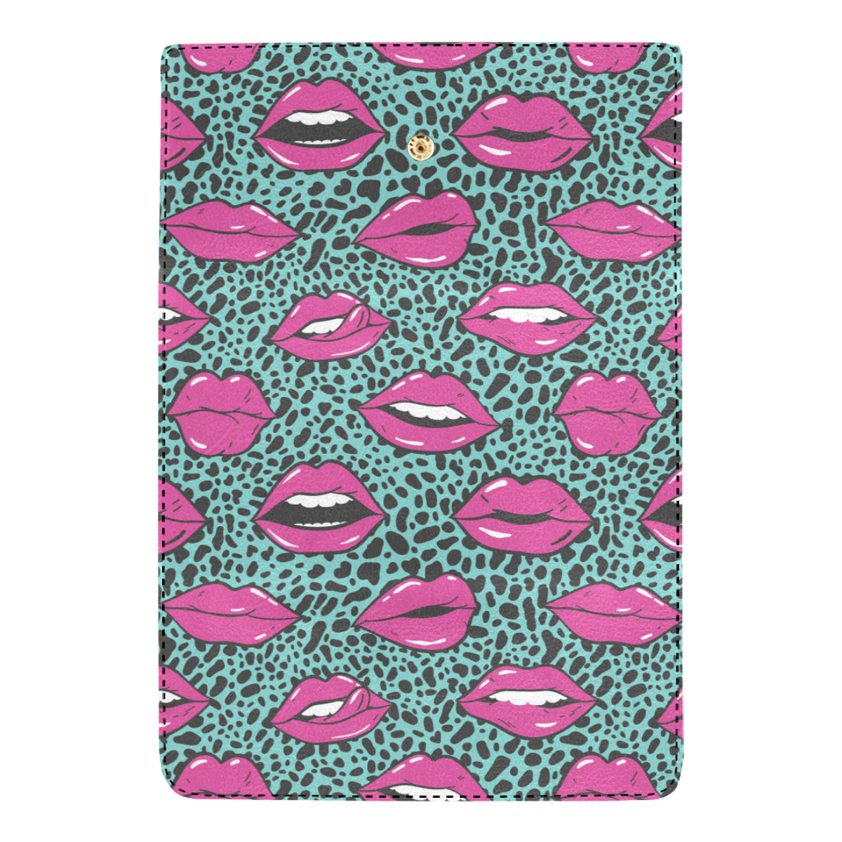 Lip Pattern Print Design 04 Women's Trifold Wallet