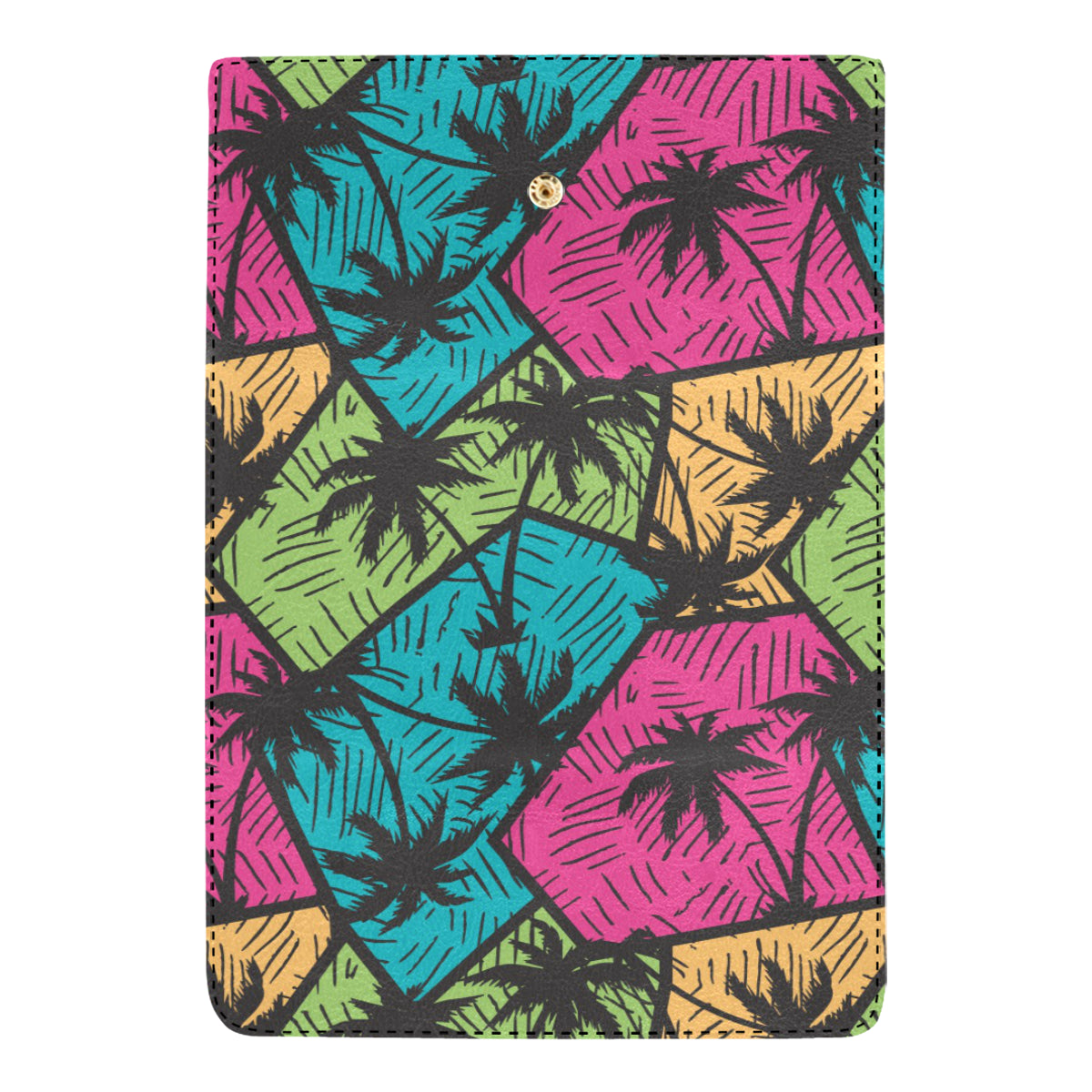 Palm Tree Pattern Print Design PT09 Women's Trifold Wallet