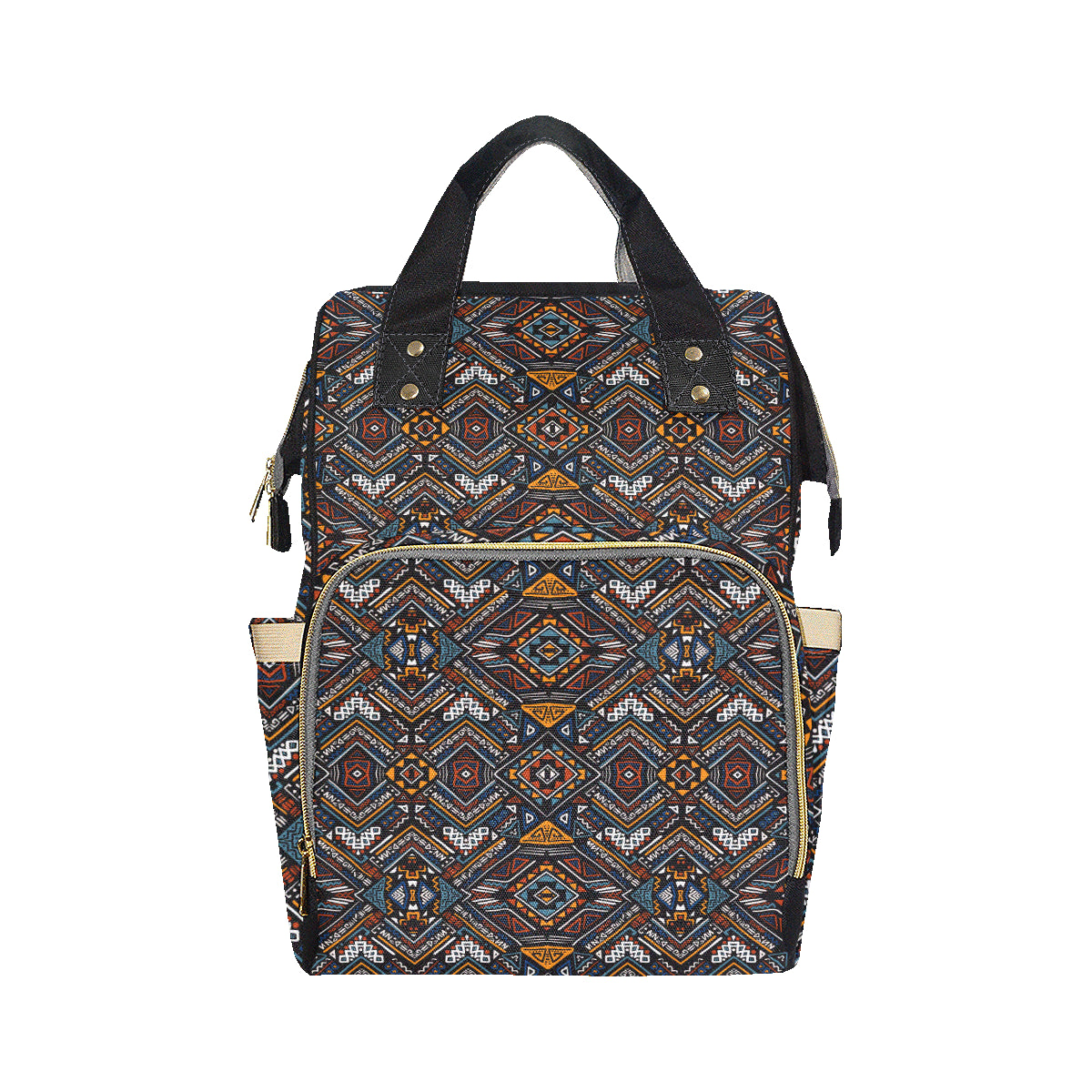 African Kente Print v2 Diaper Bag Backpack