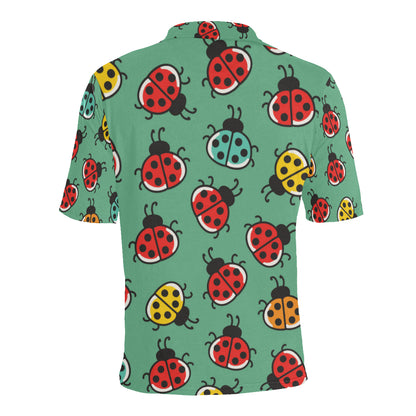 Ladybug Pattern Print Design 02 Men Polo Shirt