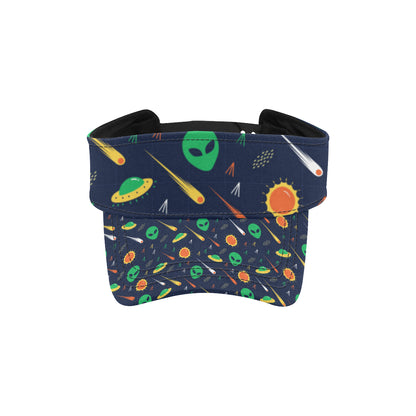 Alien UFO Pattern Print Design 05 Unisex Sun Visor