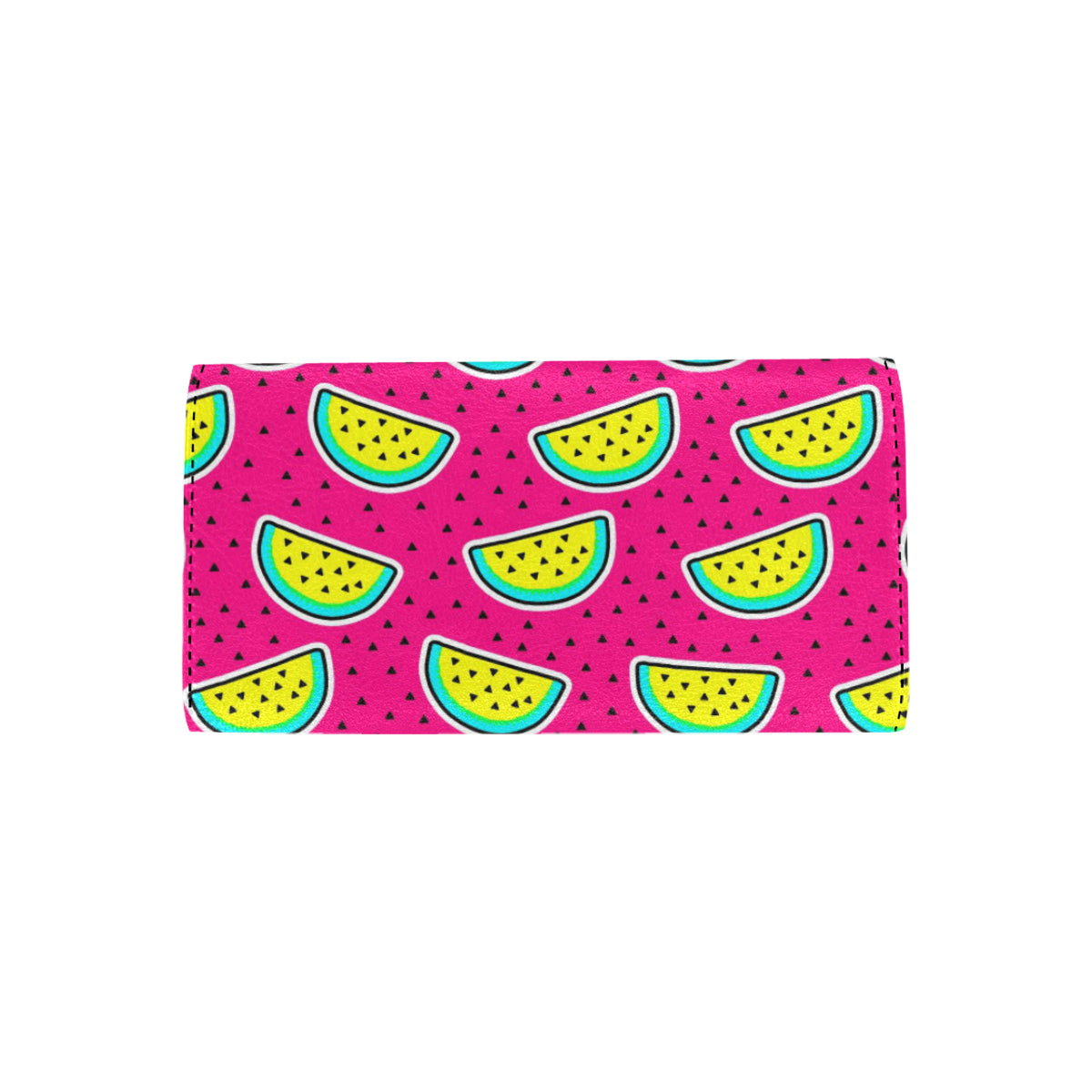 Watermelon Pattern Print Design WM04 Women's Trifold Wallet