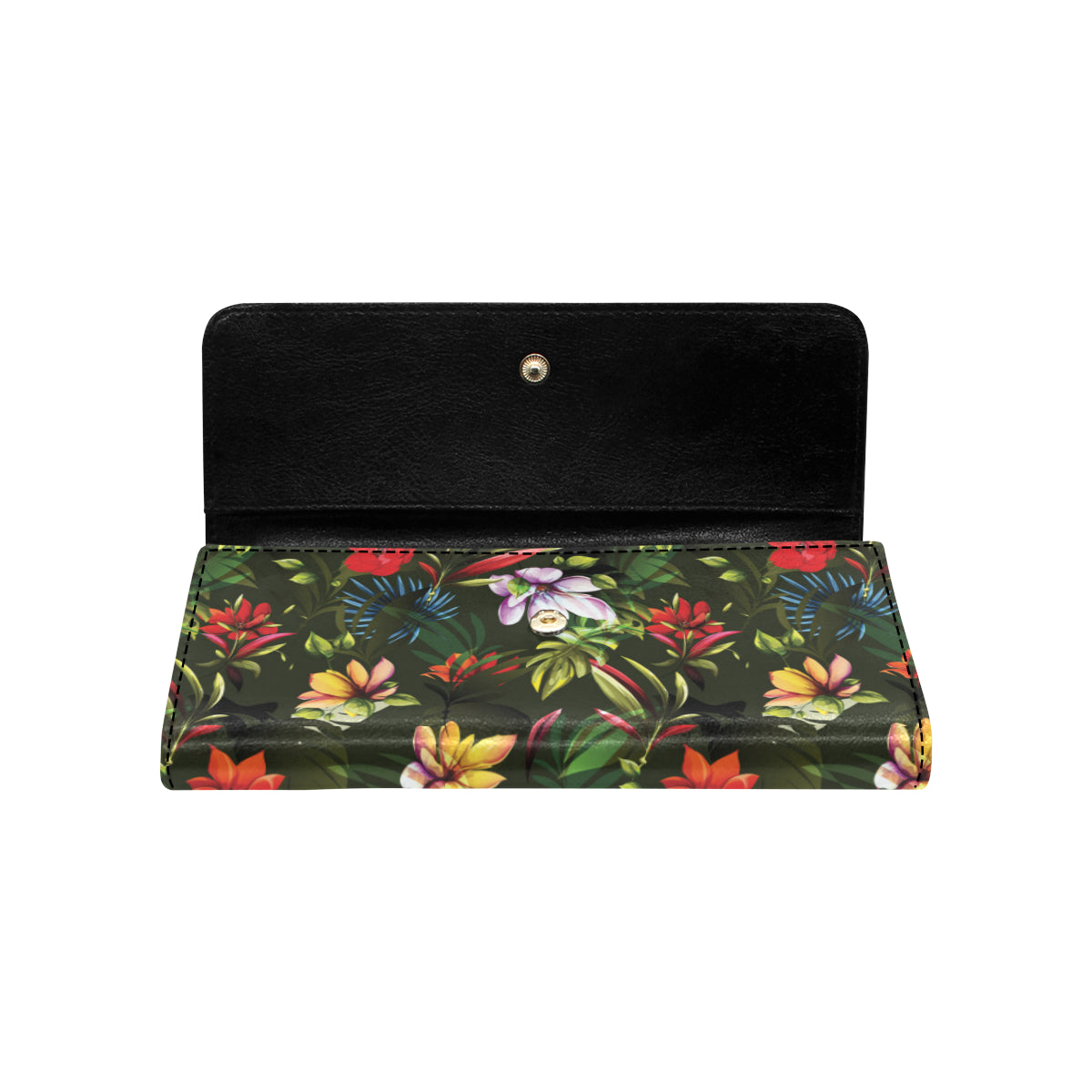 Magnolia Pattern Print Design 02 Women's Trifold Wallet