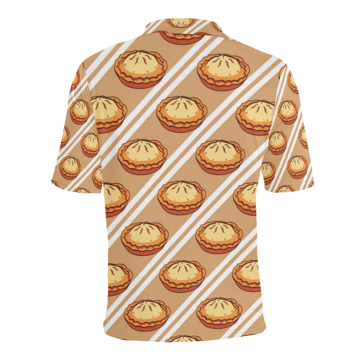 Pie Pattern Print Design A02 Men Polo Shirt