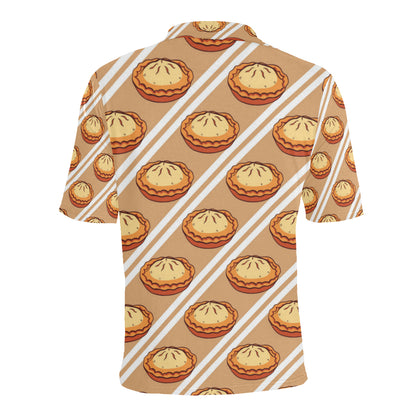 Pie Pattern Print Design A02 Men Polo Shirt