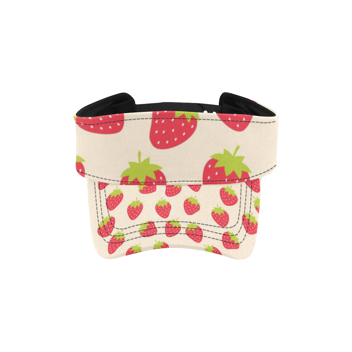 Strawberry Pattern Print Design SB02 Unisex Sun Visor
