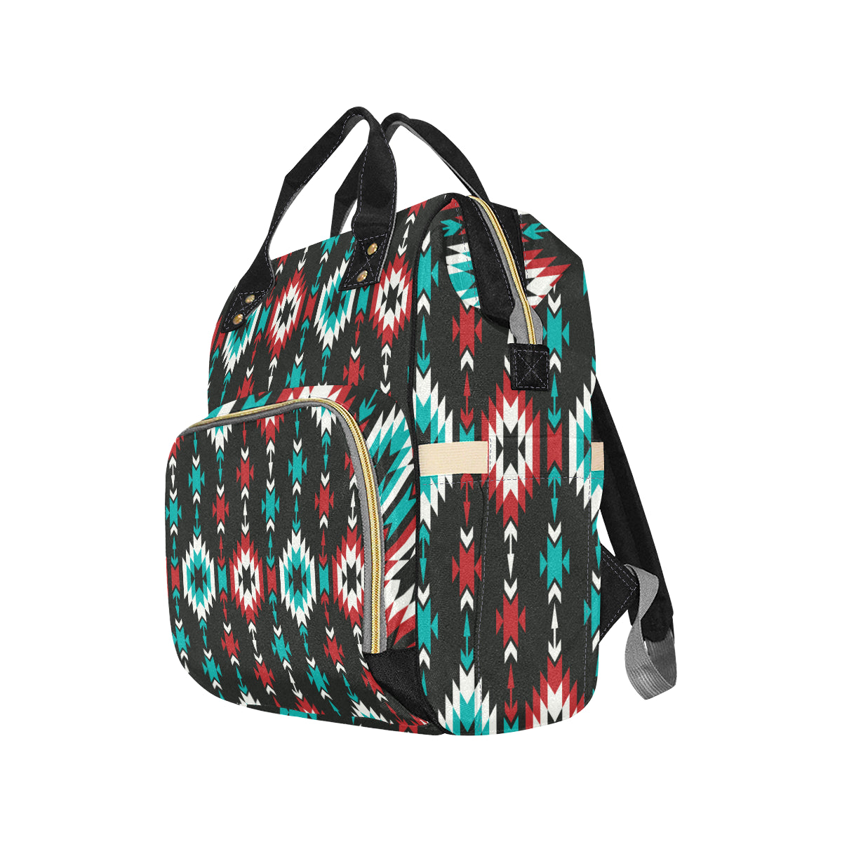 Native Pattern Print Design A08 Diaper Bag Backpack