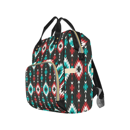 Native Pattern Print Design A08 Diaper Bag Backpack