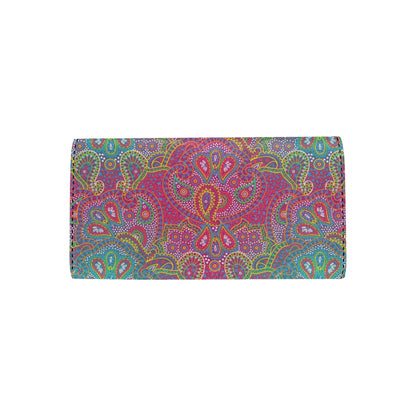 Boho Pattern Print Design 02 Women's Trifold Wallet