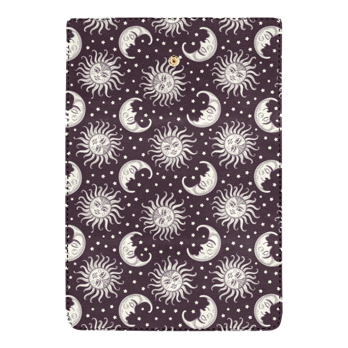 Sun Moon Face Women's Trifold Wallet