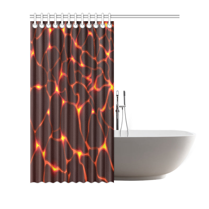 Lava Pattern Print Design 02 Shower Curtain