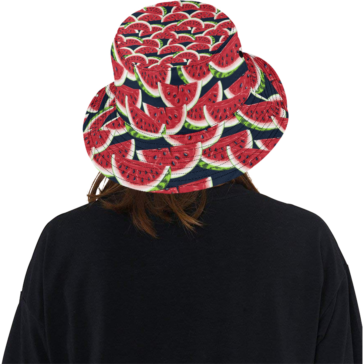 Watermelon Pattern Print Design WM011 Unisex Bucket Hat