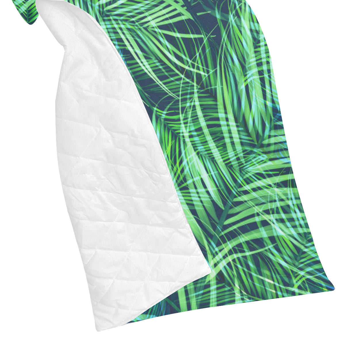 Palm Leaves Pattern Print Design PL02 Premium Quilt