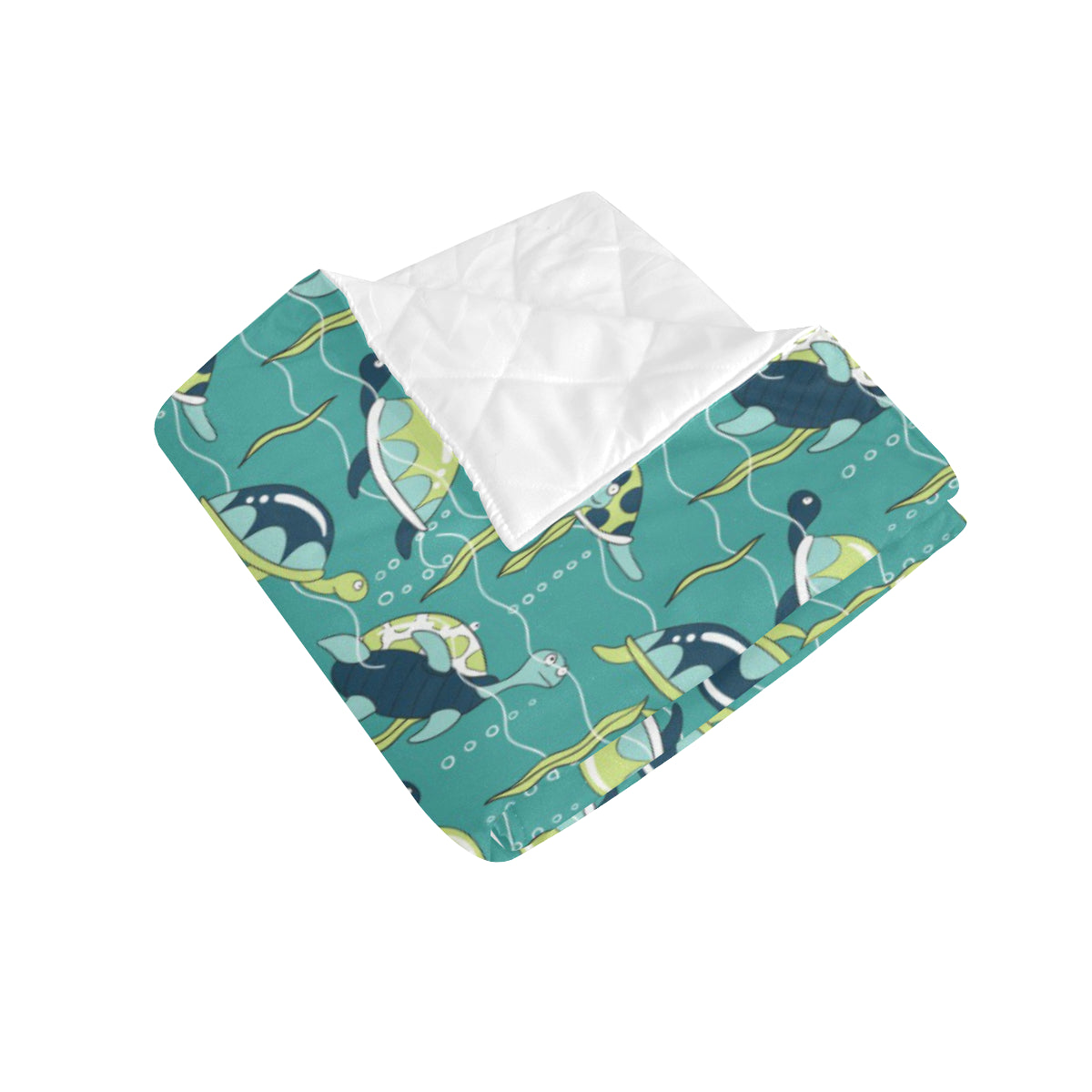 Sea Turtle Pattern Print Design T08 Premium Quilt