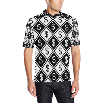 Money Pattern Print Design 04 Men Polo Shirt