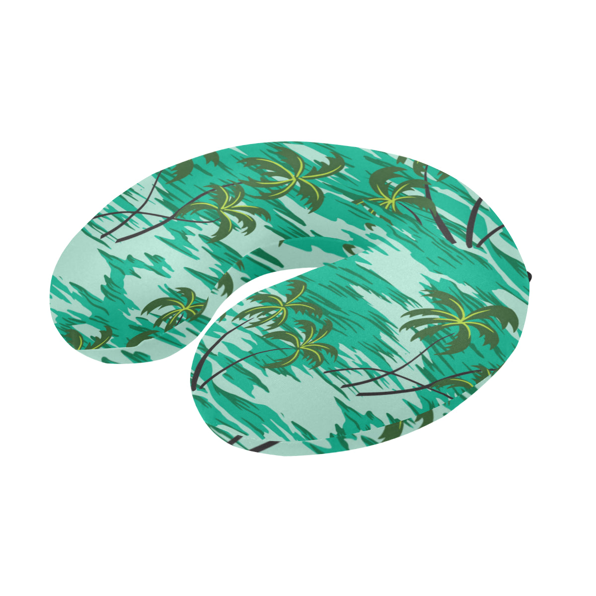 Palm Tree Pattern Print Design A01 U-Shaped Travel Neck Pillow