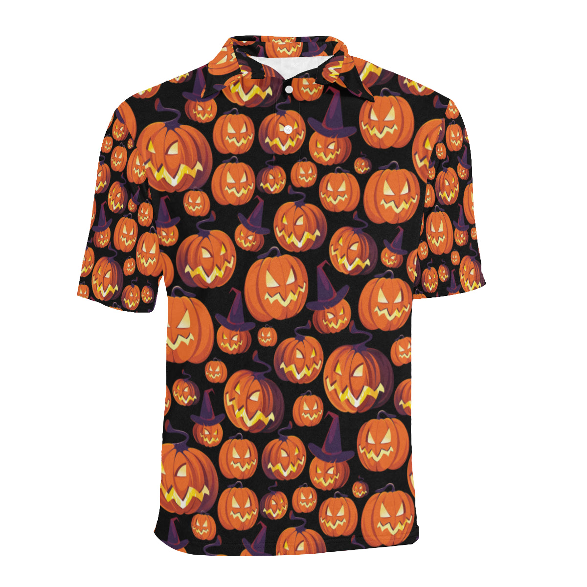 Halloween Pattern Print Design 04 Men Polo Shirt