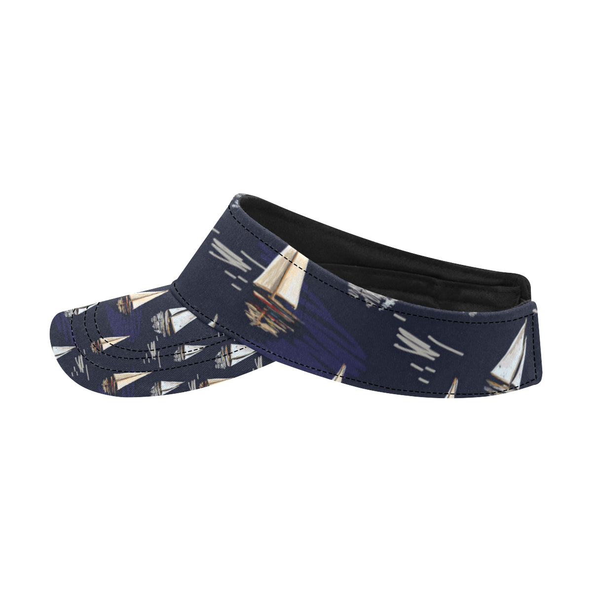 Sailing Ships Pattern Print Design A05 Unisex Sun Visor