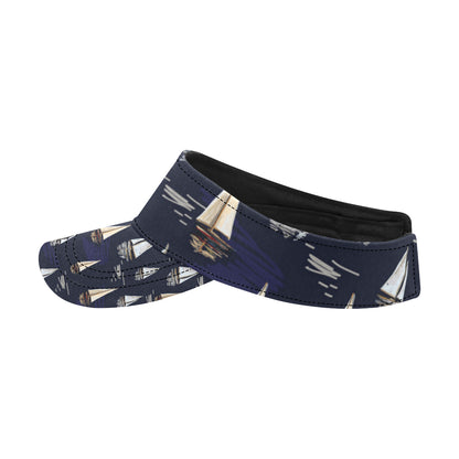 Sailing Ships Pattern Print Design A05 Unisex Sun Visor