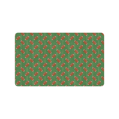 American Football on Field Themed Rubber Doormat